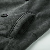 Muški kaput od zatvarača patentni zatvarač kapuljač kapuljač kapuljača jesen i zimska odjeća novi trendovi jakna dukserice za bluze sivo S-10XL