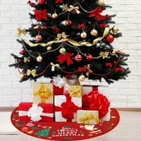 Suknje za božićne drvve Hoilday party Santa Claus Elementi Elementi Xmas Tree Mat Donja pregača Sretan