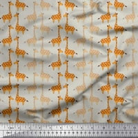 Soimoi pamučna voile tkanina žirafa djeca ispisa šiva šivanje tkanine