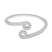 Hesxuno prstenovi za žene dvanaest konstelacija zvona elektroplata zlata zlata Dijamantna dama otvorena