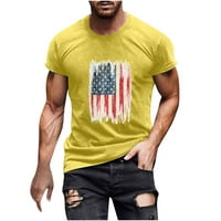 YieVot 4. jula Srednja odjeća za muškarce Clearence Muškarci Ležerne ljetne odjeće Okrugli vrat 3D digitalni