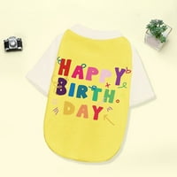 HonRane Soft Material majica za kućne ljubimce Kontrastna boja za kućne ljubimce za rođendane Dvo-nogu