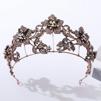 Bridal Crown Dodatna oprema za kosu Kristalno cvijeće vjenčanica za vjenčanicu Party Styling Headdress