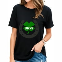 Lucky Clover ženska grafička majica kratkih rukava s modnim otiskom za ljetne vrhove