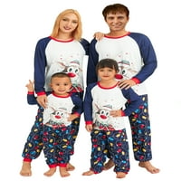Wybzd Božićna porodica Podudaranje pidžama Postavite odmor Loungewear Sleep odjeća Xmas PJS Jammies