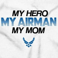 Air Force Airman Moj heroj Moja mama dugih rukava Majica Muškarci Žene Brisco Marke X