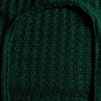 Hueook džemperi za žene plus veličine Novi okrugli vrat gumbi pune boje kauzalni ženski pleteni dugi rukavi dugi džemper
