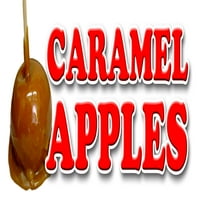24 Karamel jabuine naljepnice za naljepnicu Candy Apple Cart