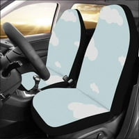 Set autohtovog sjedala pokriva plavo nebo sa oblacima Univerzalni auto prednji sjedala Zaštitni za auto, suv limuzina, kamion