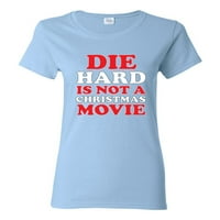 Die Hard je božićni film Ženska grafička majica, Heather Grey, 2xL