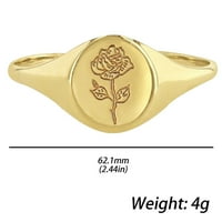 Do 65% popusta na AMLBB prstenove za žene evropska i američka modna elektroplata za nakit cvijet rezbarski