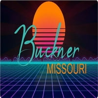 Buckner Missouri Vinil Decal Stiker Retro Neon Dizajn