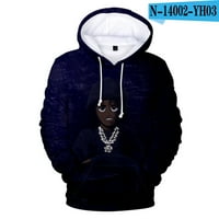 Hip Hop Reperper Lil Tjay 3D Hoodie Muškarci Žene Modne prevelike dukseve u unise Jesen Casual Boys