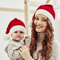 Jandel Božićna majka Dječji šešir za djevojke dječake Jesenska zima Baby Toplo pletena dječja kapa elastična porodična matična dječja šeširi