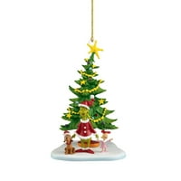 Božićni akrilni ukras Božićne ukrašavanje drvca Privjesak