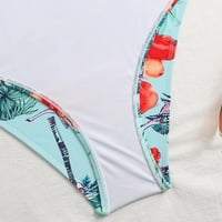 Ženski sijamski kupaći kostimi ispisani Halter Staklo temperamentni kupaći kostimi na plaži Jednodijelni