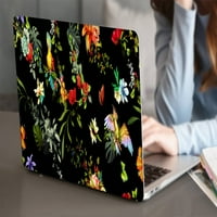 Kaishek za najnoviji slučaj MACBook Pro S - rel. Model a a A A A M1, plastična kućišta tvrdog školjka + crni poklopac tastature, cvijeće 390