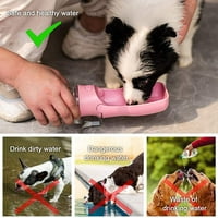 Sklopivi boca za pse, prenosivi dozator vode za pse, putni palčić za pse, boca za vodu, boca za kućne