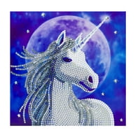 Craft Buddy DIY Crystal Art Diamond Paint Card Kit - Starlight Unicorn