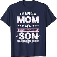 Drvo Ja sam ponosna mama majica poklon od sina do mame smiješne majke