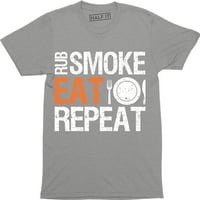 Trljati dim jesti ponoviti roštilj za pušenje za pušenje kuhanje kampiranjem majica za muškarce
