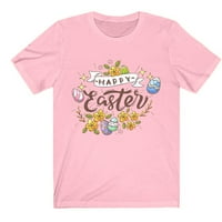 Amidoa ženski modni uskrsni ispis O-izrez kratka majica labava bluza vrhova majica crtane životinje slatka smiješna poklon odjeća