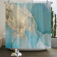 Gradient mramorna mastila Teksturna zavoja za tuširanje vodootporna apstraktna boja Šarena zavjesa za kupatilo Kupatilo Dekor zavjesa sa kukom