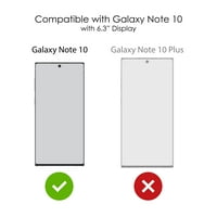 Case za razlikovanje za Samsung Galaxy Note - Custom Ultra tanka tanka tvrda crna plastična plastična pokrov - Tan White Cvjetni