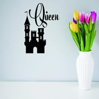 Prilagođena zidna naljepnica naljepnica - Kraljica kralja bajke Castle Castle Prince Princess Lovehome Decor slika umjetnosti