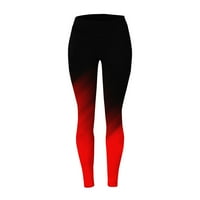 Ženske nogavice Ženske gamaše Yoga teretana vježbanje trke na tajice crvene veličine S