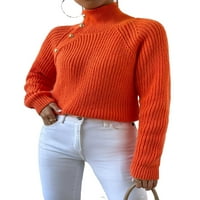 Ležerni obični štand puloveri narančasta narandžasti džemperi