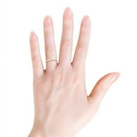 Okrugli rezani prirodni dijamant 14k ružičarski zlatni prsten za žene poklone vjenčanje