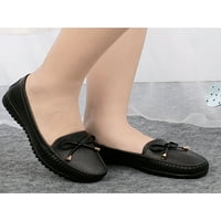 Harsuny Womens Loafers Otporni na kišnicu otporne na vodu Lagane radne cipele Crne 6.5