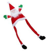 Kreativni pokretni šešir Santa Claus Oblik Jumping Hat Božićne glave kostim