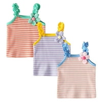 VEDOLAY Girl Majica Djevojke Ljeto Ležerne prilike Ruffle s kratkim rukavima majice Slatke majice, ljubičasta 9- mjeseci