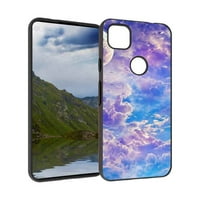 Kompatibilan s Google Pixel 4A 4G futrolom telefona, Clouds - Case Silikonska zaštitna za zaštitu TEEN