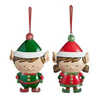 Heiheiup lutka Elfs DIY božićni privjesak Božićni ukras osobnosti Čarm stablo Božić užarene štapiće
