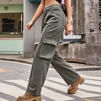 Teretne hlače Ženske kratke hlače za žene Ženski dizajn traper ravna rukav s džepovima Američki hip