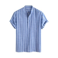 Sayhi vrhovi bluza Štampane casual muške majice kratkih rukava Loose gumbi vintage muške bluze haljine za muškarce