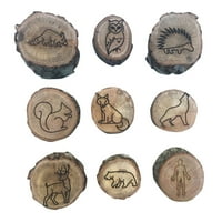 Životinjske staze markira kreativni drveni ručni zanat Smiješni dječji igrački komplet Životinjski uzorak