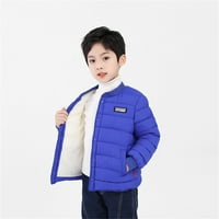 AAYOMET kaput za jaknu s kapuljačom dečaka za dečaka sa šerpa, plavom 10-13 godine