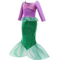 Djevojčica sirena princeze kostim partneri se obuče sa dodacima
