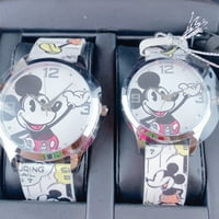 Disney Mickey Mouse Njegov i njen sat satovi sa gumenim trakom
