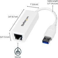 Starch.com USB 3. Gigabit Ethernet mrežni adapter - NIC - USB do RJ LAN adaptera za laptop ili MacBook