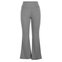 Joga hlače za žene modne sportske joge hlače Čvrsta srednja struka čvrste duge hlače