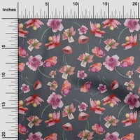 Onuone pamuk poplin twill siva tkanina cvjetna ploča za cvijeće quilting zalihe ispisuju šivanje tkanine sa dvorištem širom