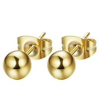 Unise srebrne kuglične naušnice za piercing za zabavu poklon bakar srebrni elektroplaćeni bijeli