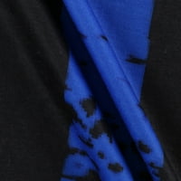 Muška majica Muška ljetna casual 3D tiskani kratki rukav za okrugli vrat Top majica Bluza Blue 2xl