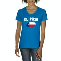 Ženska majica s kratkim rukavima V-izrez - El Paso