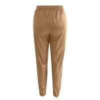 Oalirro elastična manžetna Capri hlače Ženske kakirane pantalone za žene za žene L